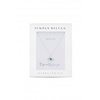 Simply Silver Sterling Silver Evil Eye Necklace - Gift Boxed