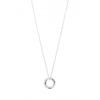Simply Silver Sterling Silver Fluid Open Pendant Necklace