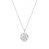 Simply Silver Sterling Silver Opal Necklace