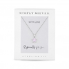 Simply Silver Sterling Silver Opal Star Necklace - Gift Boxed