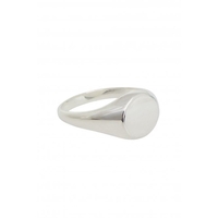 Simply Silver Sterling Silver Round Signet Ring