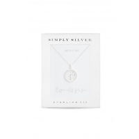 Simply Silver Sterling Silver Snowflake Shaker Pendant Necklace - Gift Boxed