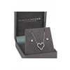 Simply Silver Sterling Silver With Cubic Zirconia Open Heart Set - Gift Boxed