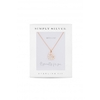 Simply Silver Sterling Silver With Rose Gold Pearl Heart Necklace - Gift Boxed