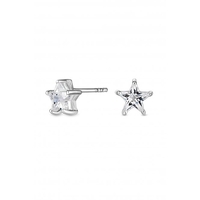 Solitaire Star Stud Earrings