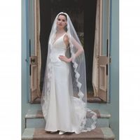 Spellbinder Lace Trim Floor Length Veil