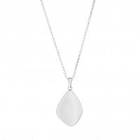 Sterling Silver 925 Polished Organic Pendant