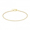 Sterling Silver 925 12ct Gold Polished Mini Twist Chain Bracelet