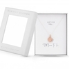 Sterling Silver 925 2-Tone Polished Double Heart Necklace - Gift Boxed