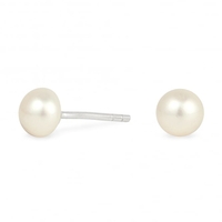 Sterling Silver 925 5mm Freshwater Pearl Stud Earring