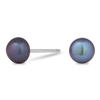 Sterling Silver 925 5mm Iridescent Freshwater Pearl Stud Earring