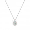 Sterling silver 925 aurora borealis starburst necklace