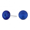 Sterling Silver 925 Blue Stud Earring Embellished With Swarovski Crystals
