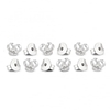 Sterling Silver 925 Butterfly Earring Backs - Set Of Twelve