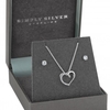 Sterling Silver 925 Cubic Zirconia And Polished Heart Matching Set - Gift boxed