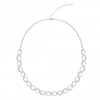 Sterling Silver 925 Cubic Zirconia and Polished Link Allway