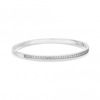 Sterling Silver 925 Cubic Zirconia Channel Set Bangle