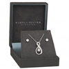 Sterling Silver 925 Cubic Zirconia Dancing Infinity Set - Gift Boxed