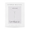 Sterling Silver 925 Cubic Zirconia Feather Necklace