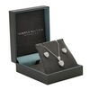 Sterling Silver 925 Cubic Zirconia Heart Set - Gift Boxed