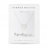 Sterling Silver 925 Cubic Zirconia Pave Rope Edge Heart Pendant