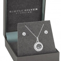 Sterling Silver 925 Cubic Zirconia Shaker Set - Gift Boxed