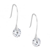 Sterling Silver 925 Cubic Zirconia Tension Drop Earring