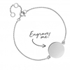 Sterling Silver 925 Disc Bracelet - Personalise By Engraving