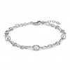 Sterling Silver 925 Infinity and Pearl Bracelet