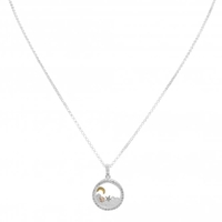 Sterling Silver 925 Made with Swarovski Celstial Shaker Necklace