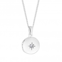 Sterling Silver 925 Mini Locket Necklace