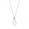 Sterling Silver 925 Organic Polished Tear Drop Pendant