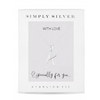 Sterling Silver 925 Polished Alphabet Necklace - Letter K