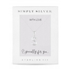 Sterling Silver 925 Polished Alphabet Necklace - Letter S