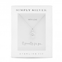 Sterling Silver 925 Polished Bee Necklace - Gift Boxed