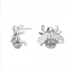 Sterling Silver 925 Polished Bee Stud Earring