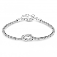 Sterling Silver 925 Polished Fox Tail Bracelet