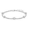 Sterling Silver 925 Polished Knot Station Bracelet
