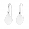 Sterling Silver 925 Polished Pear Bead Drop Earring