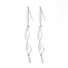 Sterling Silver 925 Polished Tight Curl Drop Earring