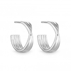 Sterling Silver 925 Polished Twist Hoop