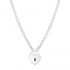 Sterling Silver 925 Silver Heart Allway Necklace