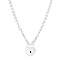 Sterling Silver 925 Silver Heart Allway Necklace