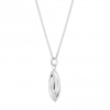 Sterling Silver 925 Silver Textured Bead Short Pendant Necklace