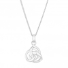 Sterling Silver 925 Silver Knot Short Pendant Necklace