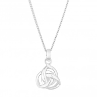 Sterling Silver 925 Silver Knot Short Pendant Necklace
