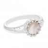 Sterling Silver 925 Silver Mother Of Pearl Signet Sized Ring