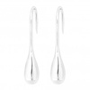 Sterling Silver 925 Silver Polished Organic Drop Earring