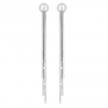 Sterling Silver 925 Slinky Multi Strand Tassel Drop Earring