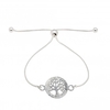 Sterling Silver 925 Tree Of Life Toggle Bracelet